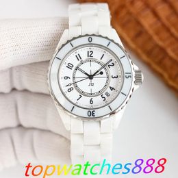 CC Ladies Luxe Automatische Moissanite Designer Watch Classic Business Casual Montre de Luxe Diamond dameswatch Grand Dunne maat 38 mm 33 mm Mechanisch horloge 01
