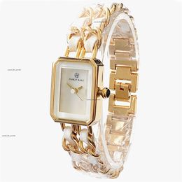 CC Bekijk hoog temperament en mooi uiterlijk kleine geurige stijl damesontwerpster horloge horloge luxe high-end kleine vierkant 4096