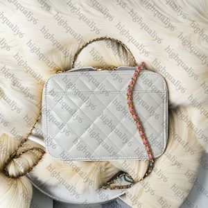 CC10A Mirror Quality Make -uptas Designer Crossbody Bag Luxe Cowhide Handtas Exquisite Packaging 19 cm