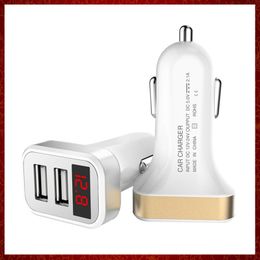 CC299 chargeur de voiture USB avec écran LED Auto intelligent pour iPhone 7 Samsung Xiaomi Moto G4 G4 Plus X Play G3 G2 E3 E2 X X1 X2