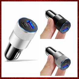 CC300 15W PD Type C 3.1A USB Car Charger Telefoon Fast Car Charger Power Adapter voor iPhone Xiaomi Samsung Huawei Honor Oppo REALME