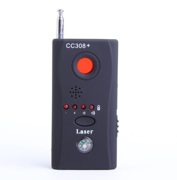 CC308 Rastreo de actividades Rango completo Detector de errores Anti-Spy Mini Cámara inalámbrica SEÑAL HIDDEN GSM Finder de entrevista Protección de privacidad de proteger