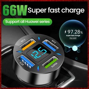 66W USB Type C Charge in Car Phone Fast Charging PD USB C Phone Car Charger Adapter For iPhone Huawei Samsung Xiaomi Car-charge Automotive Electronics Free ship