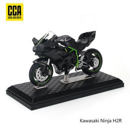 CCA 1/12 Ninja H2R aleación Motocross con licencia modelo de motocicleta juguete colección de coches regalo producción de fundición a presión estática 231227