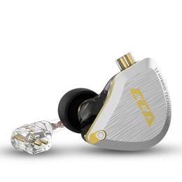 CCA C12 Metal Headset 5BA+1DD Hybrid 12Units Hifi Bass Ear buds Ruis annulerende oortelefoons in oortelefoons KZ ZSX ZAX