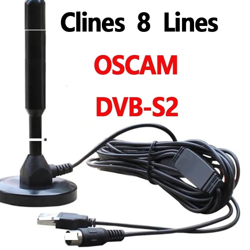 Câble cccam Stable 8 lignes V8X V9 V9X Nova Enigma2 lignes TV Clines