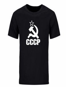 CCCP T Shirts Men USSR Sovjet Unie KGB Man T -shirt Korte mouw Moskou Rusland TEES Katoen O Hek Tops DIY0335D3128515