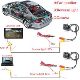 CCD HD AHD Fisheye APPAMIER DE VISE DE RÉPARAGE POUR Mitsubishi Outlander / Airtrek 2001 2002 2003 2004 2005 2006 2007 2008 Monitoral de voiture en voiture