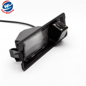 CCD HD vision nocturne 4 LEDS caméra de recul de recul de voiture spéciale pour Nissan March Renault Logan Renault Sandero W