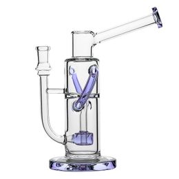CCG Recycler Straight Recycler Rig With Perc Slited Perc 14,5 mm