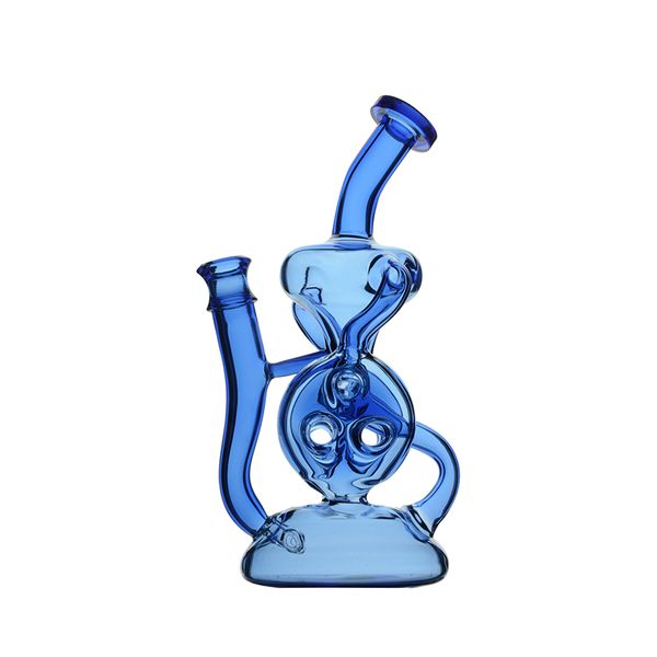 CCG Swiss Recycler Dab Rig con poros perc junta de 14,5 mm