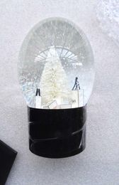 Cclassics Snow Globe met kerstboom binnen auto decoratie kristallen ball speciale nieuwigheid kerstcadeau met cadeaubon4591584