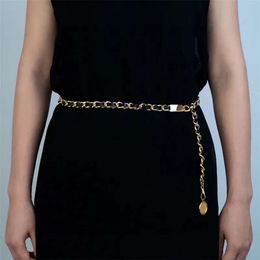 cclies canal canal Cclies femmes chaînes créateurs de mode ceinture lien taille chaîne femmes en alliage d'or robe accessoires ceinture ceinture ceintures cadeau