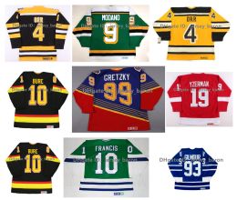 CCM Bobby Orr Bruins Hockey Jersey Sterren Mike Modano Dino Ciccarelli Gordie Howe Steve Yzerman Red Wings Pavel Bure Wendel Clark Doug Gilmou 57