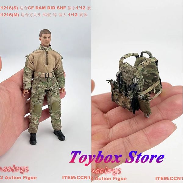 CCN1216 1/12 Man Soldier S M Mini Camouflage Camouflage Cavat Clothes Set CCN1217 GEN3 V2 V2 VIET TACTIQUE POUR 6 MALANS ACTION FIGURE CORPS 240430