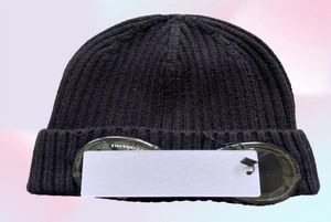 Ccp deux lentilles hommes casquettes coton tricoté chaud bonnets extérieur trackcaps décontracté hiver coupe-vent chapeaux lentille amovible 2788883