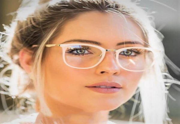 CCSPACE Ladies Square Glasshes Frames Femmes Metal Legs Brand Designer Optical Eyeglass Fashion Eyewear Computer Lunets 454669449077