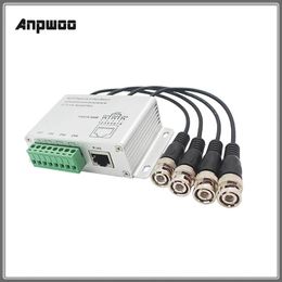 CCTV 4 canals transmetteur passif vidéo balun bnc mâle à UTP RJ45 Cat5 4 Ch UTP Video Balun Transmission pour le système CCTV