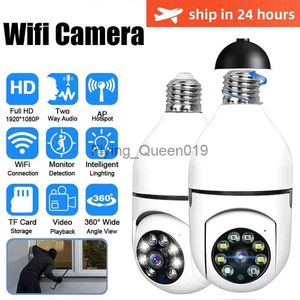 Objectif CCTV 2.4G Wifi Ampoule Caméra de Surveillance Maison Vision Nocturne Caméra Sans Fil 1MP CCTV Vidéo Protection Caméra Wifi IP Moniteur YQ230928