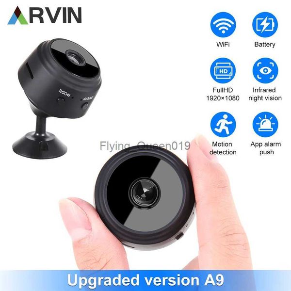 Lente CCTV 2023 Actualizado A9 Mini cámara WiFi FullHD 1080p Grabadora de voz inalámbrica remota Videocámara Cámaras de vigilancia de seguridad para el hogar YQ230928