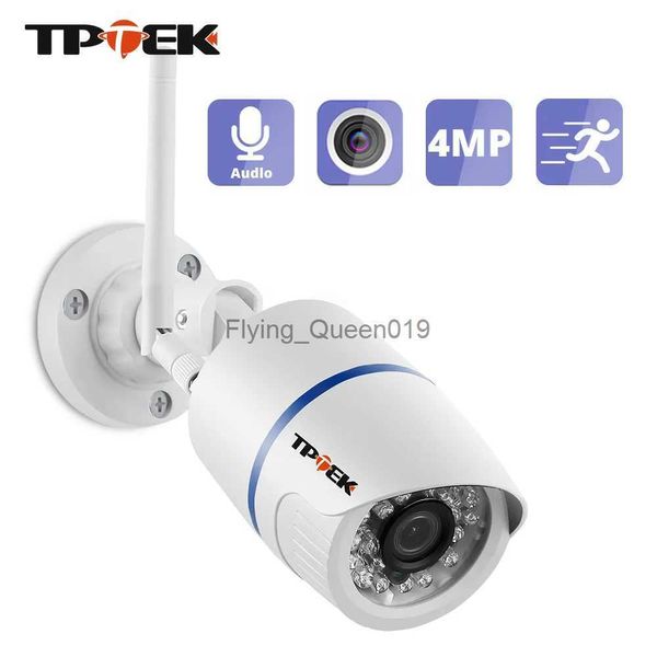 Objectif CCTV 4MP 1080P Caméra IP extérieure WiFi Caméra de sécurité à domicile Surveillance sans fil Wi Fi Bullet Étanche IP Vidéo HD Camara CamHi Cam YQ230928