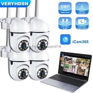 CCTV Lens 5MP Wifi Camera IP Buiten 4X Zoom 5G Draadloze Beveiliging Monitor AI Smart Tracking Bewakingscamera's Tweeweg Audio YQ230928