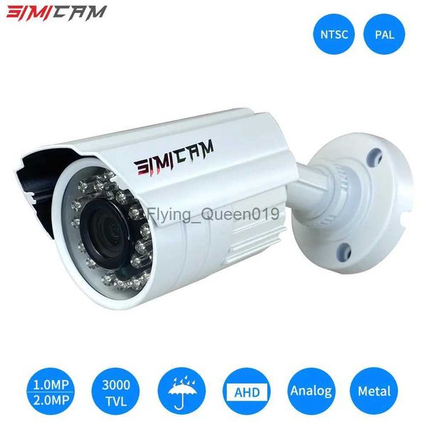 Lente CCTV Cámara de videovigilancia analógica AHD 1080P 2.0MP 3000TVL NTSC / PAL Cámara CCTV DVR impermeable Visión nocturna Vigilancia de seguridad YQ230928