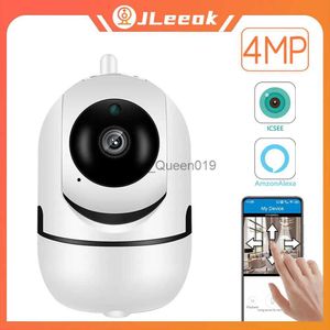 CCTV-lens JLeeok 4MP WiFi IP-camera Babyfoon Draadloze CCTV-beveiligingscamera voor binnen Auto Tracking Audio Video-bewakingscamera iCsee YQ230928