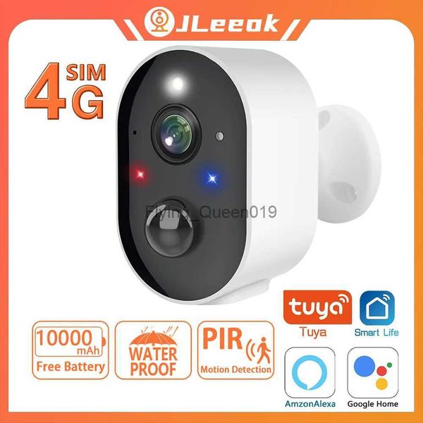 Objectif CCTV JLeeok 5MP 4G Caméra Intégrée 10000mAh Batterie 130 Grand Angle PIR Détection de Mouvement Sécurité CCTV Surveillance Caméra IP YQ230928