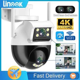 Objectif CCTV Linook YOOSEE caméra de vidéosurveillance WIFI caméra de surveillance CCTV sans fil extérieure caméra de sécurité IP 4K 8MP interphone bidirectionnel YQ230928