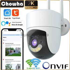 CCTV Lens Outdoor Tuya WiFi IP Camera 4MP Wireless Security Surveillance Camera Indoor Smart Home Auto Tracking Alexa 2.4g/5g Camera YQ230928