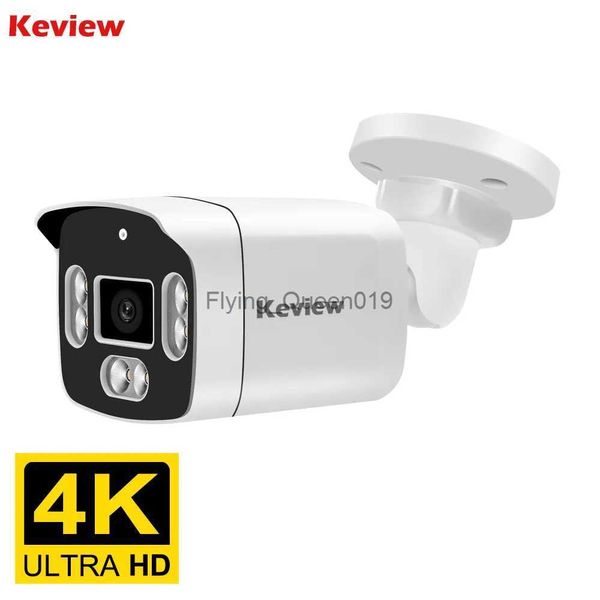 Objectif CCTV POE 8MP 4K 5MP 4MP caméra IP POE extérieure étanche H.265 Surveillance de sécurité balle CCTV caméra de détection de mouvement caméra YQ231003