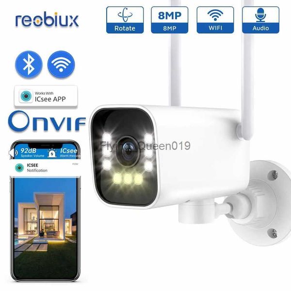 Lente CCTV Wifi Cámara PTZ al aire libre Bullet 8MP Vigilancia Cámara IP Seguimiento automático Impermeable Seguridad para el hogar 4K HD Cámara inalámbrica YQ230928