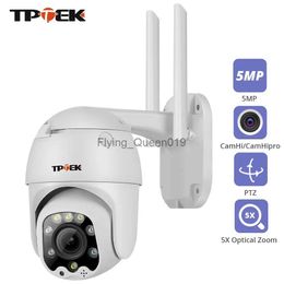 Objectif CCTV Wifi PTZ Caméra IP 5MP 5X Zoom Optique Wi-Fi Sécurité Extérieure CCTV Surveillance Vitesse Dôme Vidéo Camara Couleur Nuit Camhi Cam YQ230928