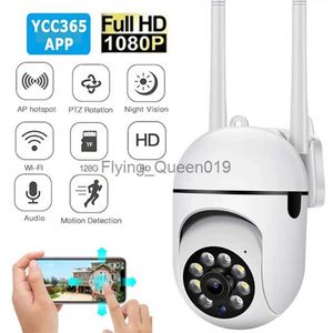 CCTV-lens Ycc365 Plus Camera Wifi Buiten 4X digitale zoom Smart AI Menselijke detectie Draadloze nachtbeveiliging CCTV-bewaking met IP-camera YQ230928