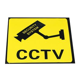 Etiqueta engomada de la cámara de vigilancia CCTV Señal de advertencia Calcomanía del monitor del sistema de seguridad