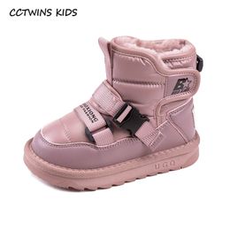 CCTWINS Niños Invierno Nieve Niños Moda Bebé Niñas Botas de tobillo Niños Zapatos de piel cálidos SNB218 201128