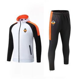 CD Castellon Fatos de treino masculino esportes ao ar livre roupas de treinamento quente lazer esporte zíper completo com boné manga longa terno esportivo