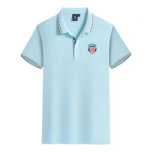 CD Lugo homme été loisirs haut de gamme coton peigné T-shirt professionnel manches courtes chemise à revers