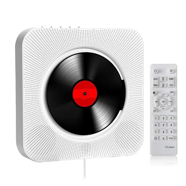 Lecteur CD KC909 lecteurs stéréo portables intégrés avec prise casque 35mm écran LED musique montable au mur 230829