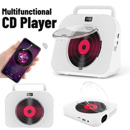 CD-speler Draagbare Bluetooth Ser Stereo FM-radiospelers LED-scherm Oplaadbare muziek met 35 mm hoofdtelefoonaansluiting 230829