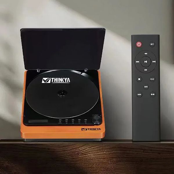 Lecteur CD rétro en bois, Bluetooth 5 1, sans perte, HIFI, USB, lecture, télécommande infrarouge, sortie optique numérique, 231206