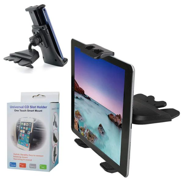 Support de téléphone pour tablette de voiture, fente CD, pour iPad Air, iPhone 15 13 14 Pro Max, Samsung Galaxy S22 Ultra ZZ