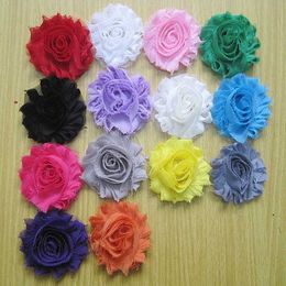 CD3 BURR Flower Getatteerde bloem Diy Hair Band Accessoires Chiffon Flower Dress Hoofdtooi Bloem