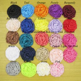 CD42 Matt Cotton Rose Bud kinder Corsage Flower Diy Hoofdbandaccessoires 24 kleuren