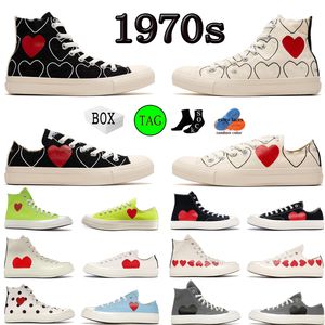 CDG 1970s Calzado casual Canvas Hombre Mujer zapatillas deportivas Classic Polka Dot White PLAY Blue Quartz All-Over Natural EUR 35-44 con caja