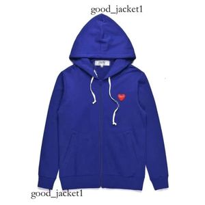 Cdgs hoodie ontwerper heren hoodies com des garcons spelen sweatshirt essentialsclothing zwart multiHeart zip omhoog hoodie xl merk zwart nieuw cdgs shirt 913