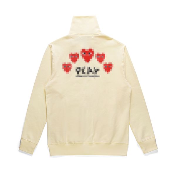 CDGS HOPEDIAS MEN SULKIERSS Mujeres Play Played Play Sweatshirt Commes Cardigan des Small Red Heart Holkie Garcons Standard and Flee 9909