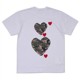 Cdgs T-shirt Designer T-shirts Amour Coeur Rouge Yeux Cdg Casual Femmes Quanlity Lovers Chemises Broderie À Manches Courtes Tee Loisirs Streetwear Tide Outdoor 149