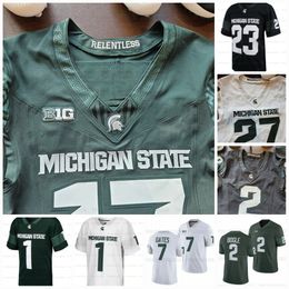 9 Kenneth Walker III Michigan 2023-24 Football State Spartans Jerseys 74 Jack Conklin 28 Jon Reschke Don Coleman Naquan Jones Jalen Nailor Brian Lewerke Jersey